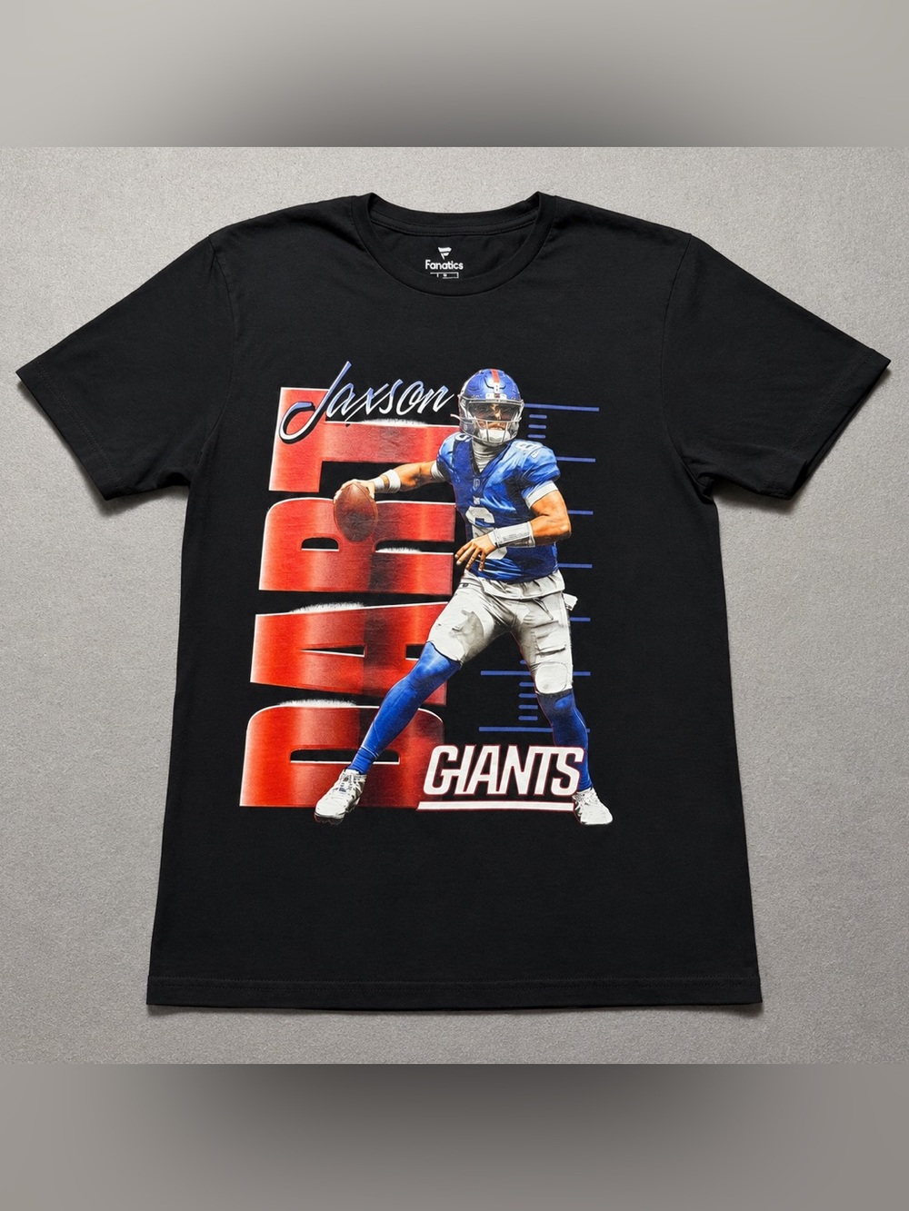 Fanatics Jaxson Dart New York Giants Men’s M Black NFL Graphic T-Shirt